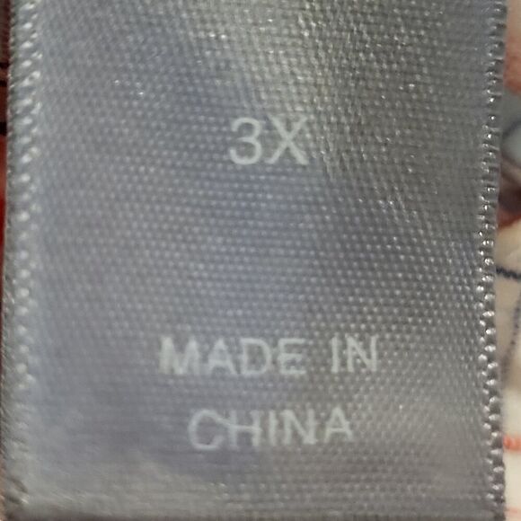 Liz Claiborne Size 3X Multi-Color Plaid All Cotton Blouse Short Sleeve Shirred - Picture 3 of 13